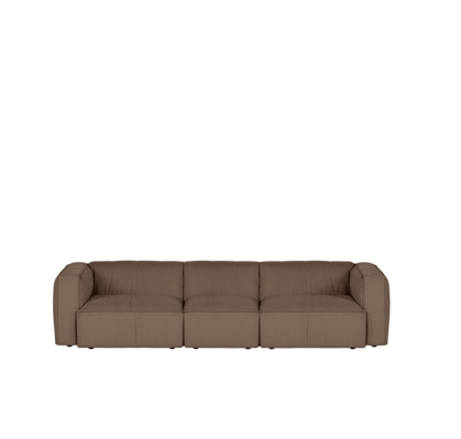 Pohovka Lobi Mocha Brown Corduroy, 4-miestna – hnedá