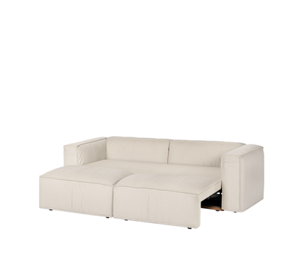 Lobi Beige Corduroy ágyazható kanapé, 3 személyes – bézs