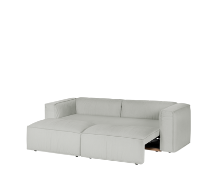 Rozkladacia pohovka Lobi Chalk Grey Corduroy, 3-miestna – sivá