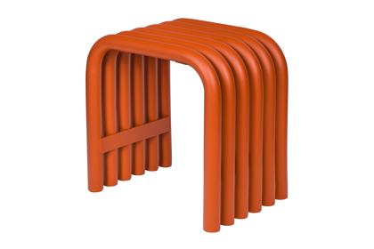 Stolík/stolička Nokk Orange Peel – oranžový