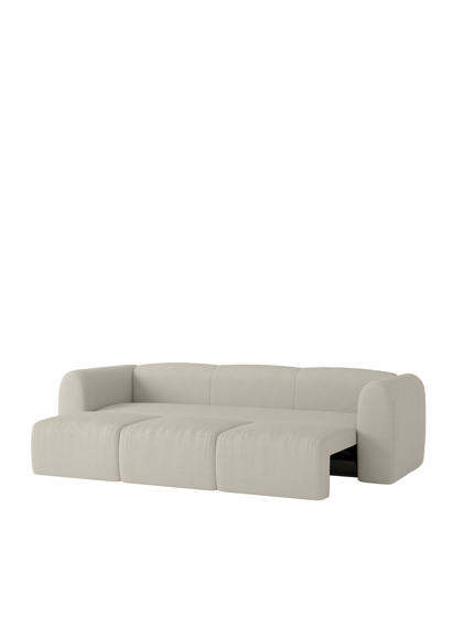 Flom Desert Beige Bouclé ágyazható kanapé, 3 személyes – bézs