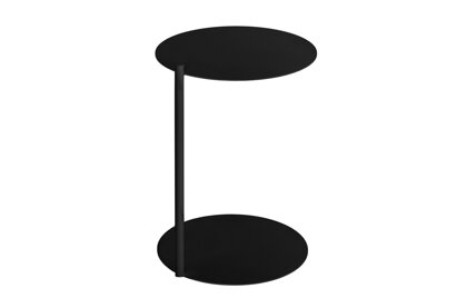 Príručný stolík Ande Vulcano Black – čierna oceľ