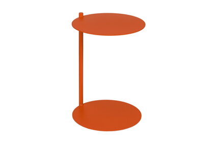 Príručný stolík Ande Orange Peel – oranžová oceľ