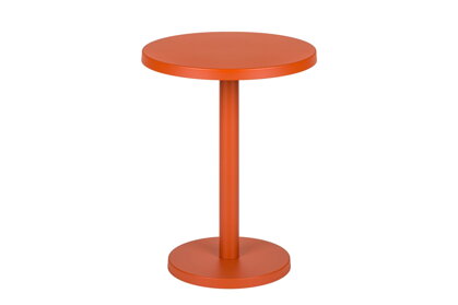 Príručný stolík Odo Orange Peel, vysoký – oranžová oceľ