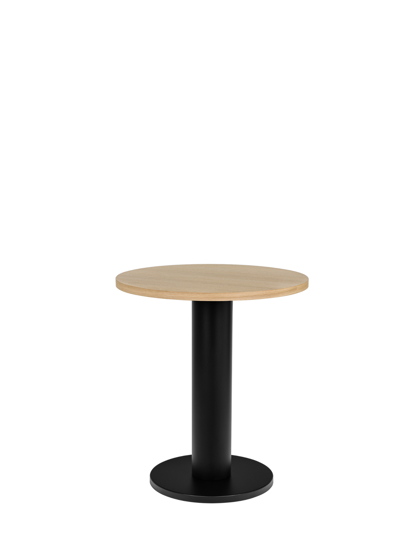 Kaviarenský stôl Sool Oak/Vulcano Black, malý – čierny/dub
