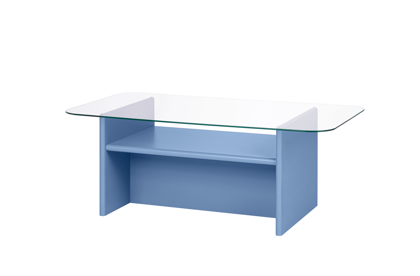 Tovo Frosty Blue dohányzóasztal, téglalap alakú – világoskék