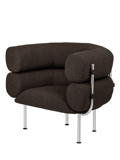 Ubi Chocolate Brown Bouclé fotel – barna