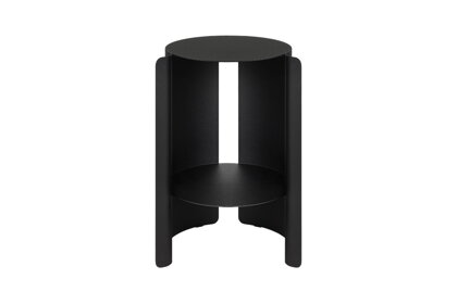 Ande Vulcano Black kisasztal – fekete acél