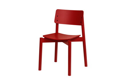 Stolička Wem Marron Red – červená/buk