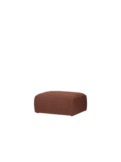 Yaro Brick Red Bouclé ottomán – téglaszín