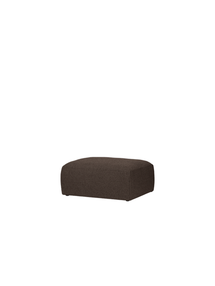 Yaro Chocolate Brown Bouclé ottomán – sötétbarna