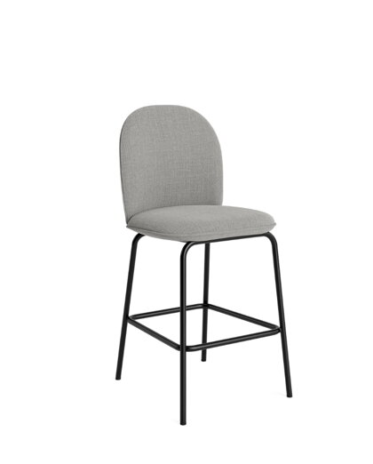 Barová stolička Ace Bar Chair, 65 cm – sivá/čierna oceľ