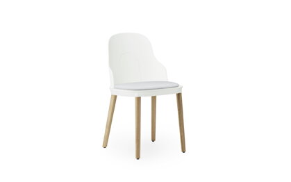 Stolička Allez Chair Canvas – biela/dub