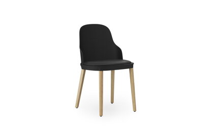 Stolička Allez Chair Ultra Leather – čierna/dub