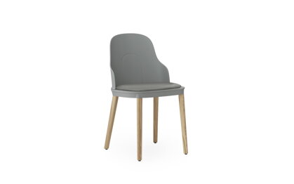 Stolička Allez Chair Ultra Leather – sivá/dub