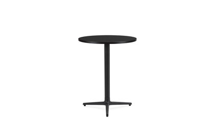 Stôl Allez, malý, okrúhly, 3 nohy – čierny dub