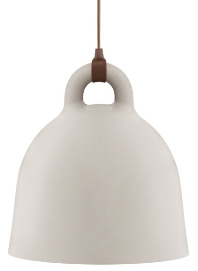 Závesná lampa Bell, veľká – piesková