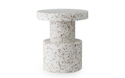 Príručný stolík/stolička Bit Stool White – biely