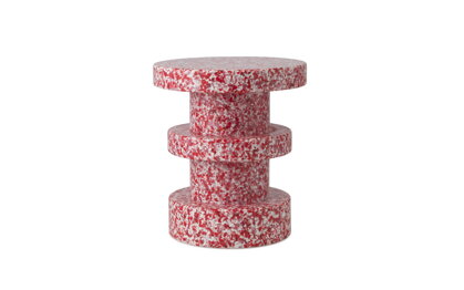 Príručný stolík/stolička Bit Stool Stack – červený