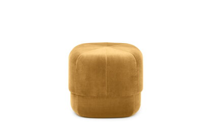 Puf Circus Velour Yellow, malý – žltý