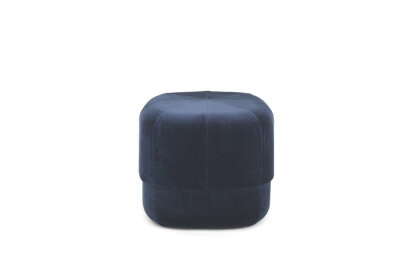 Puf Circus Velour Dark Blue, malý – tmavomodrý