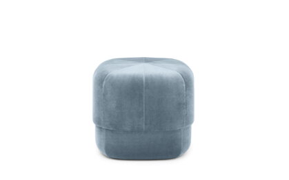 Puf Circus Velour Light Blue, malý – svetlomodrý