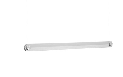 Lineárna závesná lampa Dim – strieborná