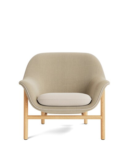 Kreslo Drape Lounge Chair Low Oak – béžové/dub