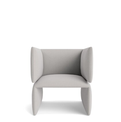 Kreslo Fold Lounge Chair – svetlosivé