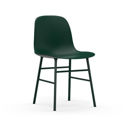 Stolička Form Chair – zelená/oceľ