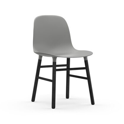 Stolička Form Chair – sivá/čierny dub