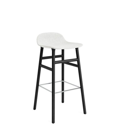 Barová stolička Form Barstool, 75 cm – svetlosivá/čierny dub
