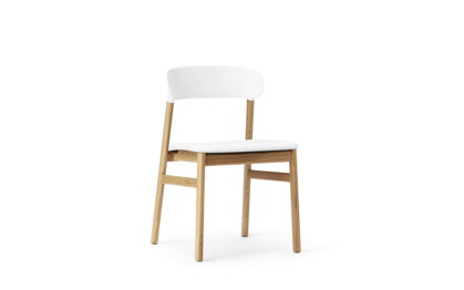 Stolička Herit Chair Spectrum Leather – biela/dub