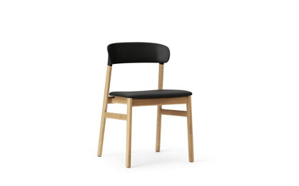 Stolička Herit Chair Spectrum Leather – čierna/dub