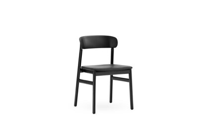 Stolička Herit Chair Spectrum Leather – čierna/čierny dub