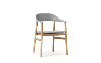 Stolička Herit Armchair Synergy – sivá/dub