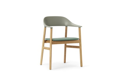 Stolička Herit Armchair Synergy – pastelová zelená/dub