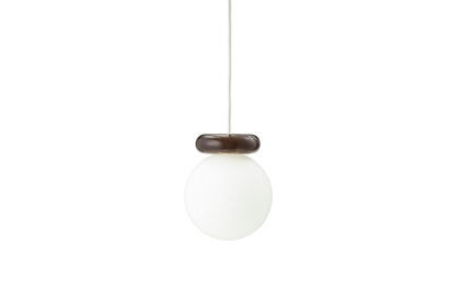 Závesná lampa Hinx Dark Brown – biela/tmavohnedá