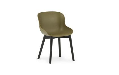 Stolička Hyg Chair – olivová/čierny dub