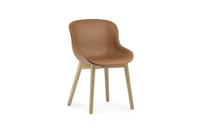 Stolička Hyg Chair Ultra Leather – hnedá/dub