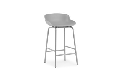 Barová stolička Hyg Barstool, 65 cm – sivá/sivá oceľ