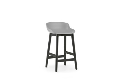 Barová stolička Hyg Barstool, 65 cm – sivá/čierny dub