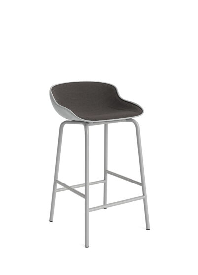 Barová stolička Hyg Barstool, 65 cm – sivá/tmavosivá/sivá oceľ