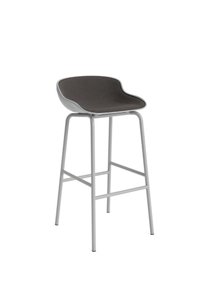 Barová stolička Hyg Barstool, 75 cm – sivá/tmavosivá/sivá oceľ
