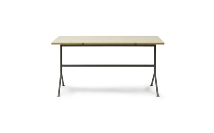 Písací stôl Kip Desk – borovica/sivá oceľ