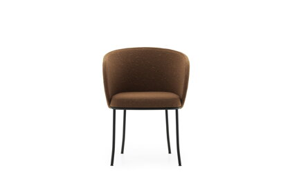 Kreslo Knit Armchair Brandy – hnedá/čierna oceľ