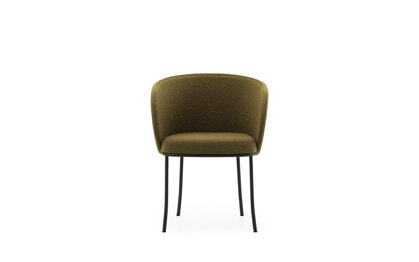 Kreslo Knit Armchair Olive – olivovozelená/čierna oceľ