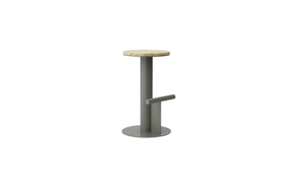 Barová stolička Pole Barstool, 65 cm – borovica/sivá