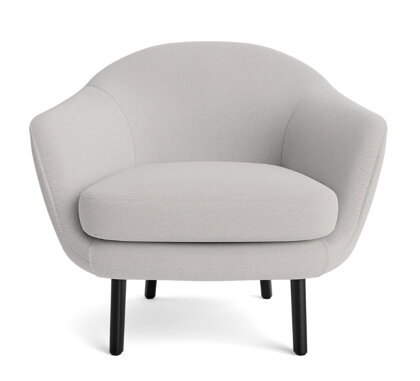 Kreslo Sum Arm Chair – svetlosivé