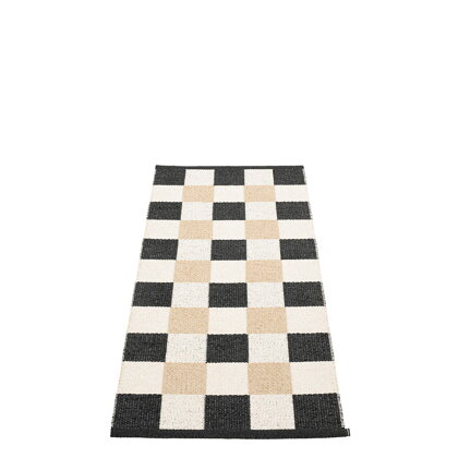 Koberec PIX Black/Vanilla/Beige – čierny